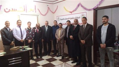 رئيس المنظمة المصرية الدولية لحقوق الانسان والتنمية يفتتح مقر فرع  الجيزة