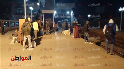 عمال وسائقي قطار خط شبرا لـ المنصورة في إضراب عن العمل