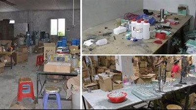 ضبط مصنع لتعبئة أقراص فقدان الوزن مجهولة المصدر بالقطامية