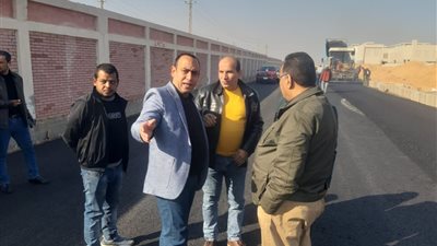 رئيس جهاز مدينة الشروق يتفقد أعمال التطوير ورفع كفاءة الطرق