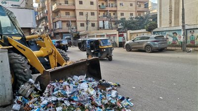 حملات نظافة ورفع كفاءة الإنارة بمركز بيلا في كفر الشيخ 