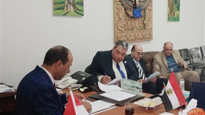 اجتماع مجلس كلية التربية النوعية جامعة دمنهور بالنوبارية 