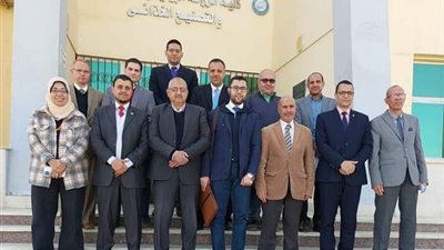 زراعة بني سويف تستقبل لجنة مركز القياس والتقويم بوزارة التعليم العالي