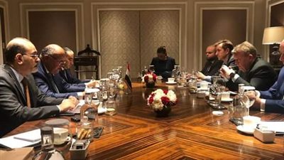 وزير الخارجية المصري يهنىء نظيره الدنماركي ضمن  فعاليات مؤتمر حوار رايسينا