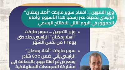 افتتاح سوبر ماركت أهلا رمضان الرئيسي ‏بمدينة نصر  