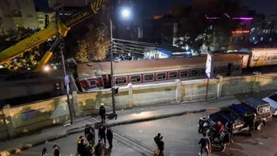 تفاصيل ليلة حزينة عاشها أهالي قليوب بعد حادث قطار خرج عن القضبان 