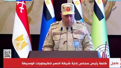 رئيس مجلس إدارة شركة النصر يسلم الرئيس السيسي هدية تذكارية