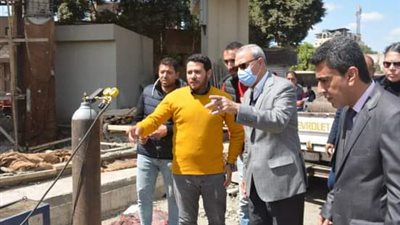محافظ القليوبية يتابع أعمال إصلاح كوبري الثلاجة في شبرا الخيمة