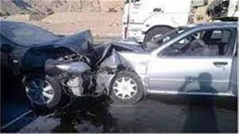 حادث تصادم سيارتين