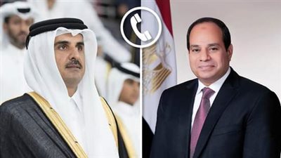 الرئيس السيسي يهنئ نظيره القطري بحلول شهر رمضان 