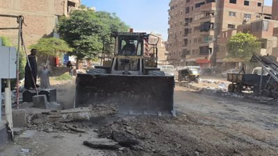 مواصلة أعمال إزالة التعديات من قبل الأجهزة التنفيذية بالدقهلية 