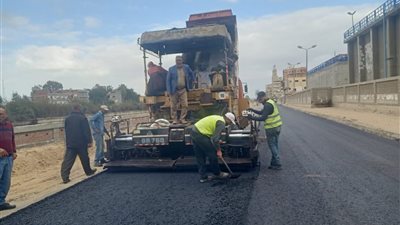 الانتهاء من تجديد كوبرى الليمون .. جهود مكثفة لرفع كفاءة شبكة الطرق بالبحيرة