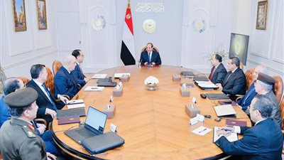 الرئيس السيسي يتابع تطورات العمل داخل المتحف المصري الكبير