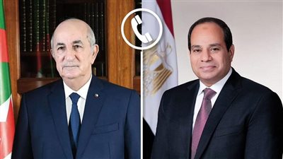 السيسي يجري اتصالًا هاتفيًا مع نظيره الجزائري لتهنئته بحلول عيد الفطر المبارك 