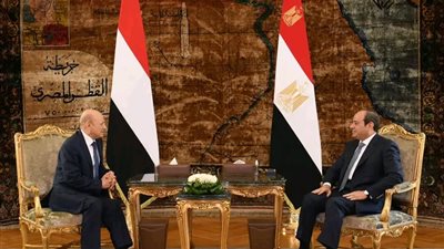 السيسي يستقبل رشاد العليمي لمناقشة الأزمة اليمنية الراهنة