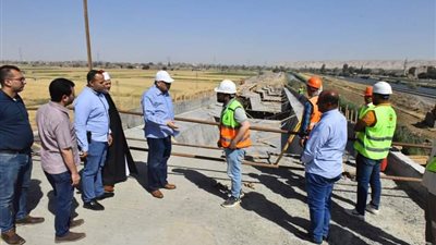 محافظ أسيوط يتفقد أعمال إنشاء مشروع كوبري منقباد العلوي