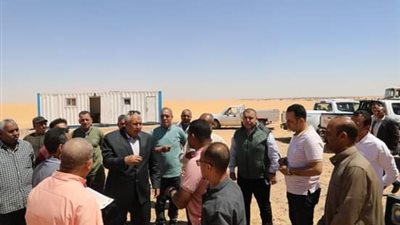 بدء أعمال حفر 3 آبار ري زراعية بالوادي الجديد 
