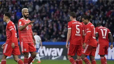 بثنائية نظيفة بايرن يتفوق علي هرتا برلين ويتصدر الدوري الألماني 