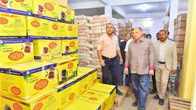 محافظ أسيوط يتفقد فرع الشركة المصرية لتجارة الجملة بمركز ساحل سليم