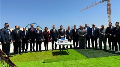 عملية صب أول خرسانة لمحطة الضبعة للطاقة النووية في مصر