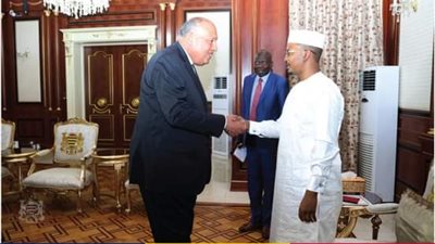 شكري يسلم رسالتين من السيسي إلى رؤساء تشاد وجنوب السودان