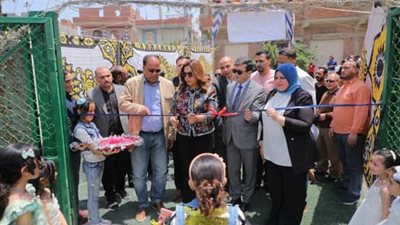 محافظ دمياط تفتتح ملعبى مركزى شباب سيف الدين والكاشف الجديد بمركز الزرقا 