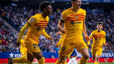 اللقب27..برشلونة يحسم الأمر ويتوج ببطولة الدوري الإسباني بعد الفوز على إسبانيول