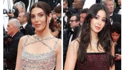 أسيل عمران ورزان جمال بإطلالة أنيقة في افتتاح مهرجان كان السينمائي 