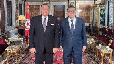 لقاء بين السفير المصري ورئيس مجلس نواب الشعب في تونس