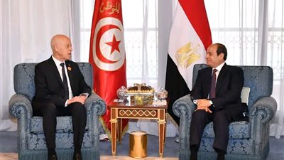 الرئيس السيسي ونظيره التونسي يبحثان تعزيز التعاون الثنائي والتطورات الإقليمية