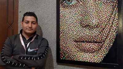 رسام الدبابيس وفنان الخداع البصري في حوار مع «بوابة المواطن»