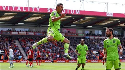 كاسيميرو يقود مانشستر يونايتد للتفوق على بورنموث بهدف في الدوري الإنجليزي