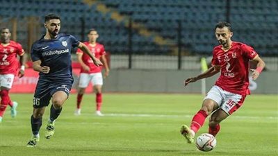الأهلى ينهي الشوط الأول بثنائية في مرمى إنبي ببطولة الدوري 