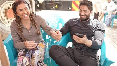 تامر حسني برفقة دينا الشربيني.. ارتباط أم عمل فني؟