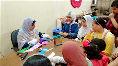 تفاعل وإقبال على ورش وعروض الأطفال بأنشطة ثقافة بهاء الدين 