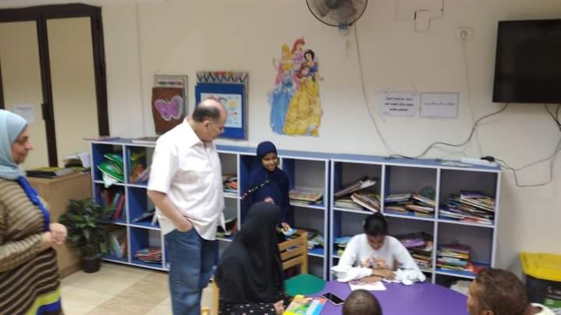 سعد يزور مكتبة مصر