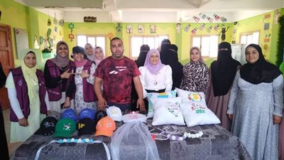 رياضة أسيوط تختتم فعاليات الورشة الحرفيةعلى أعمال الأشغال الفنية والتطريز بمركز شباب الغنايم