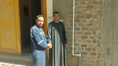 إطلاق أول شعلة غاز طبيعي بقرية الاميرية ضمن حياة كريمة بقنا 