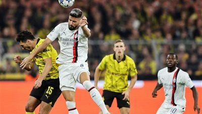 التعادل السلبي يحسم موقعة ميلان أمام دورتموند بدوري أبطال أوروبا