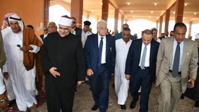 لقاء شعبي لمحافظ جنوب سيناء ووزير الأوقاف ومفتي الجمهورية لأهالي نويبع بوادي مجرح بنويبع