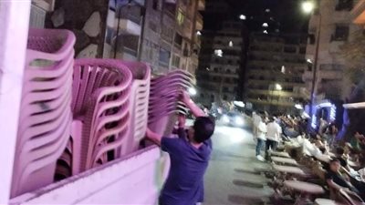 التحفظ على 104 حالة أشغال نتيجة لحملة مسائية لرفع التعديات من حرم الطرق بحي ثان المنتزة الإسكندرية 