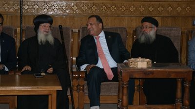 الحملة الانتخابية للمرشح الرئاسي عن الشعب الجمهوري حازم عمر في زيارة لمطرانية طموه بالجيزة 