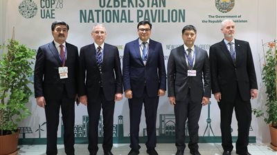 مؤتمر الأمم المتحدة المعني بتغير المناخ (COP28):  وزراء البيئة من الدول الآسيوية  يزورون الجناح الوطني لأوزبكستان في دبي