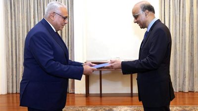 سفير مصر الجديد لدى سنغافورة يقدم أوراق إعتماده لرئيس الجمهورية 