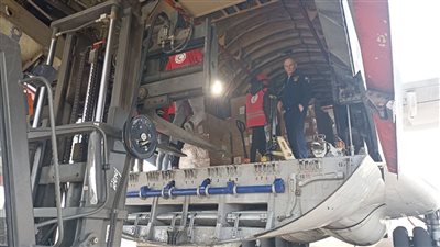 مطار العريش يستقبل طائرة روسية تحمل 18 طنًا من المساعدات لغزة 