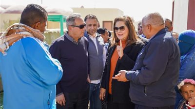 وزيرة التخطيط تفتتح المرحلة الأولى من مشروع «بشائر خير الوادي» بالوادي الجديد 