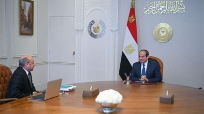  الرئيس السيسي يستقبل المستشار عمر مروان وزير العدل