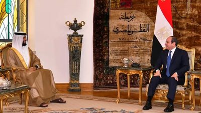 الرئيس السيسي يستقبل مستشار الأمن الوطني وقائد الحرس الملكي وأمين عام مجلس الدفاع الاعلي البحريني