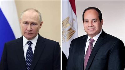 الرئيس السيسي يهنئ الرئيس الروسي فلاديمير بوتين رئيس روسيا الاتحاديه بمناسبة إعادة إنتخابه لفترة رئاسية جديدة