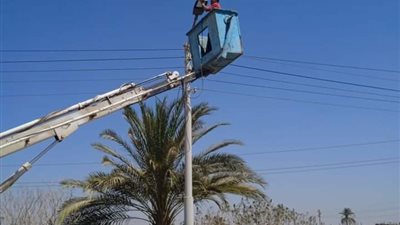 حملات مكثفة لتمهيد الطرق والنظافة وصيانة كشافات الكهرباء بمركز صدفا بأسيوط 